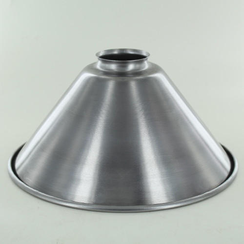 10in. Unfinished Steel Cone Shade with 2-1/4in. Neck