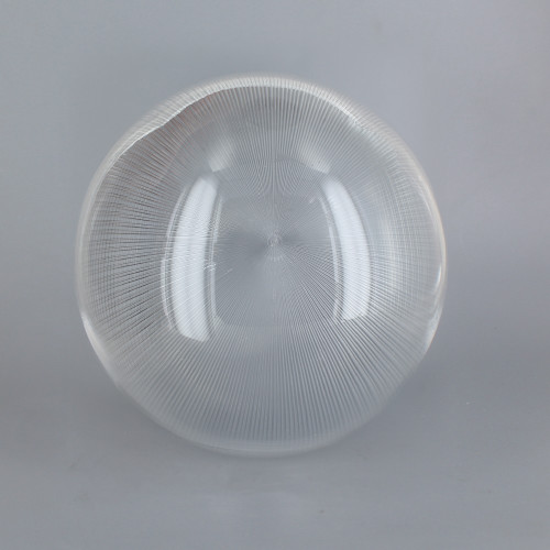 6in Diameter X 3in Diameter Hole Acrylic Neckless Ball - Clear Prismatic