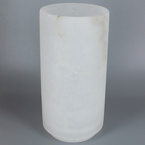 8in. x 4in. Alabaster Cylinder Shade with 3-1/4 Necked Fitter