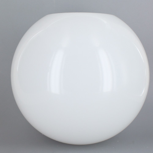 10in Diameter X 4in Diameter Hole Acrylic Neckless Ball - White