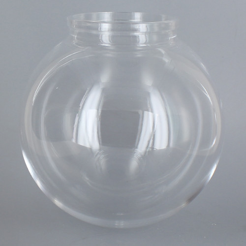 10in Diameter X 4in Fitter Acrylic Ball - Clear