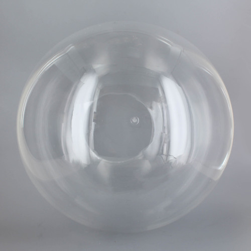 12in Diameter X 5-1/4in Diameter Hole Round Acrylic Neckless Ball - Clear