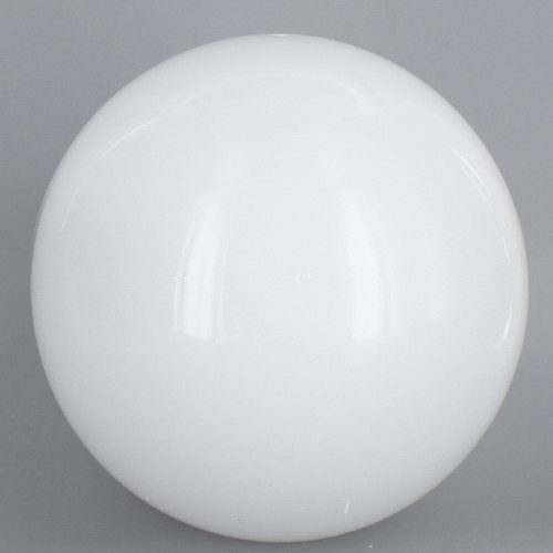 14in Diameter X 5-1/4in Diameter Hole Acrylic Neckless Ball - White