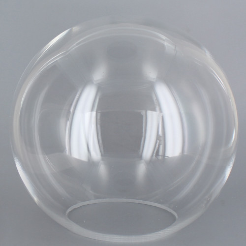 14in Diameter X 5-1/4in Diameter Hole Acrylic Neckless Ball - Clear