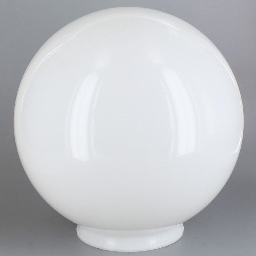 20in Diameter X 6in Fitter Acrylic Ball - White