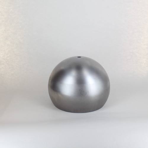 180mm (7in) Steel Open Ball Lamp Shade With 1/8ips Slip Through Center Hole - Unfinished Steel