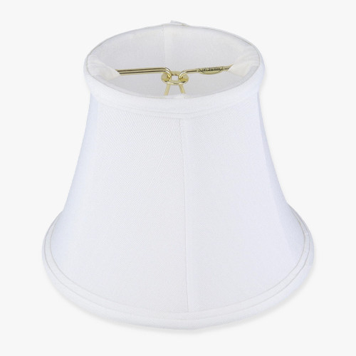 5in. White Candelabra Bulb Clip On Lamp Shade
