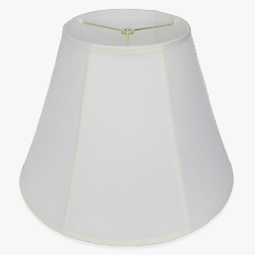 13-1/2in. Off White Empire Stretch Shantung Lamp Shade with Vertical Piping