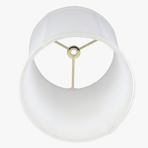 8in. Off White Drum Stretch Shantung Lamp Shade