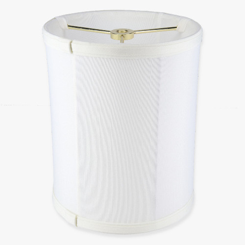 8in. Off White Drum Stretch Shantung Lamp Shade