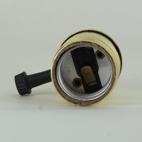 3-Way Turn Knob E-26 Base Lamp Socket with Quick Slide Wire Terminal ...