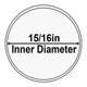 15/16in Inner Diameter Candle Covers