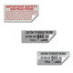 Fixture Safety Labels