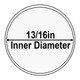 13/16in Inner Diameter Candle Covers