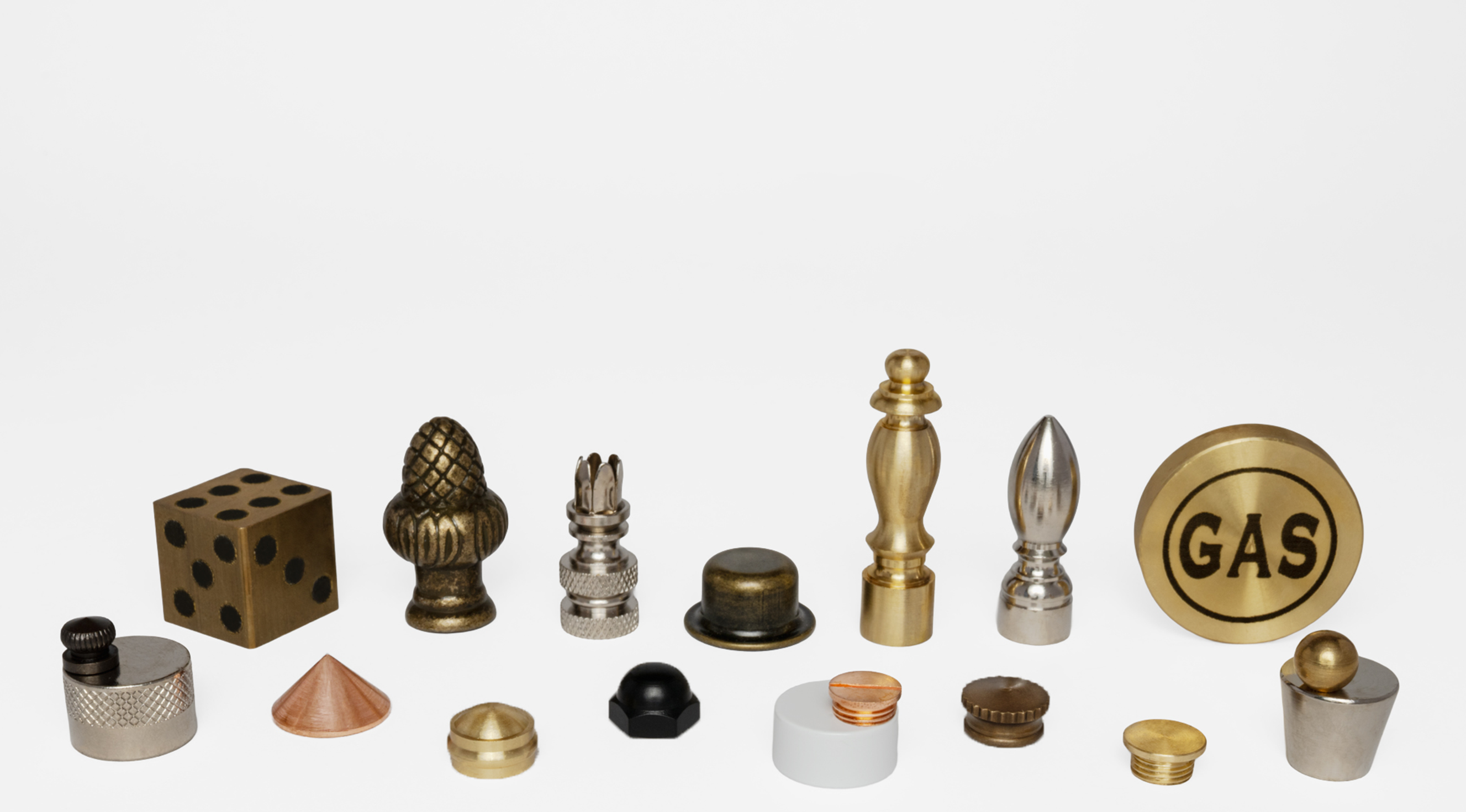 Finials - Threaded Stylized Caps Finials - Threaded Stylized Caps