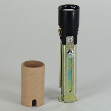 Polished Brass Socket Cup For E12 Candelabra Sockets - 1 7/8" Tall, Part #11660JB