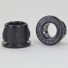 10-Pack Black Nylon Snap-In SPT-1 Lamp Cord Bushings - Fits 3/8