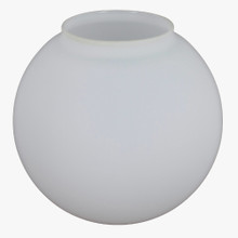 Luxshiny 9.8 Inch Plastic Globe Lamp Shade – 85mm Opening, Outdoor Decorative Round Ball Lampshade, White