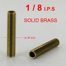 1/8ips Threaded Nipples  Grand Brass Lamp Parts, LLC.