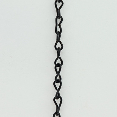 18 (1/32in.) Thick Steel S/Jack Chain - Black Zinc Finish