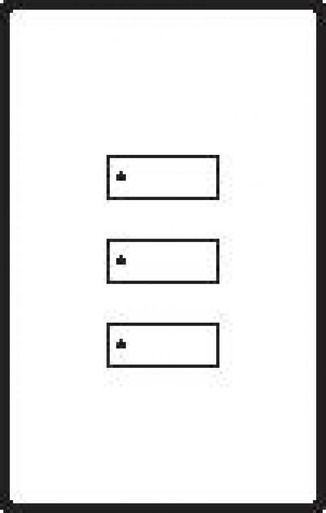 seeTouch Keypad for Softswitch 128, 3-button keypad in white - Grand ...