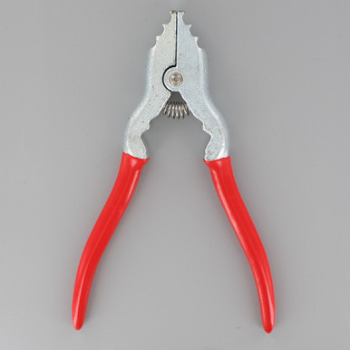 Ciata Lighting Ciata Chain Pliers, Fixture Spring Loaded Chain Plier with Red Vinyl Grip in Silver Finish