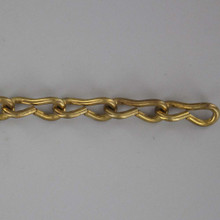 1/8in. Thick Steel Gothic Lamp Chain - Brass Plated