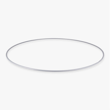 13 inch Diameter #10 Steel Wire Bottom Ring - Powder Coated Gray