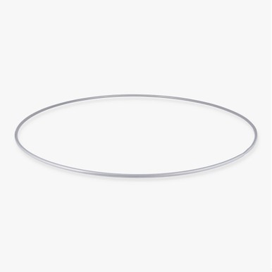 16 inch Diameter #10 Steel Wire Bottom Ring - Powder Coated Gray