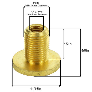 New Lamp Shade Riser Lifter Spacer Solid Brass 1 1/2'' High #BN104