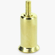 2 Solid Brass Lamp Shade Risers - Gold Tone, Screw Connectors, New 55050J Parts
