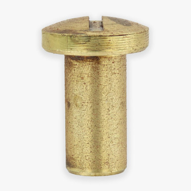 8/32 Thread - 1/4in. Long - Brass 5/64 Hex Drive Set Screw - Unfinished  Brass