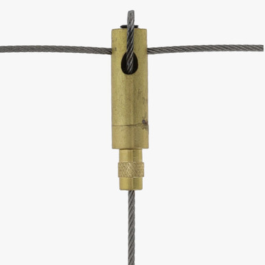 Brass Suspension Gripper with Side Cable Exit and Lock Nut