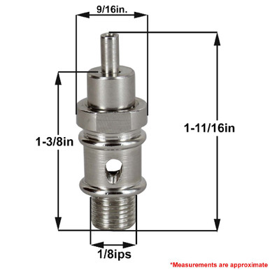 Brass Suspension System Snap Hook Gripper for use with 1-1.5mm Steel Cable  - Polished Nickel Finish