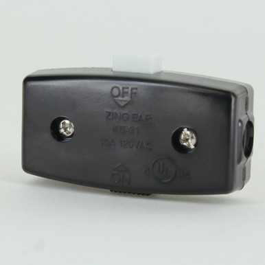 In-line Push Button Lamp On/Off Switch with Screw Terminal Wire ...