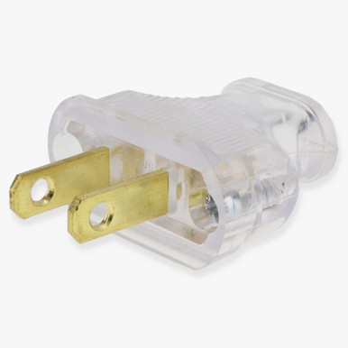 2-Prong, Non-Polarized, Non-Grounding, Phenolic Lamp Plug with Screw ...