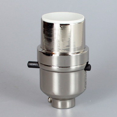 Polished Nickel Finish Aluminum Push Switch On-Off Modern Style Lamp ...