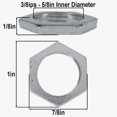 Westinghouse 6pk Brass Lamp Hex Locknut 70621 for sale online