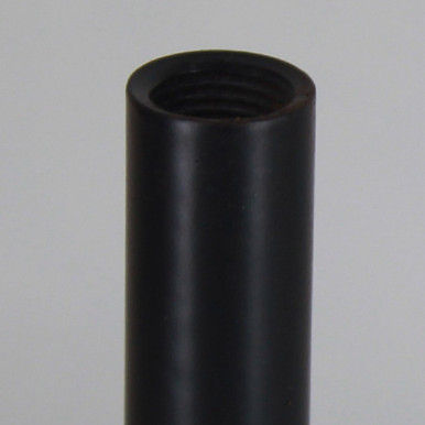 4in. Long Brushed Brass Finish Brass Pipe 1/2in Diameter Round Hollow Pipe  with 1/8ips. Female Thread on both ends.