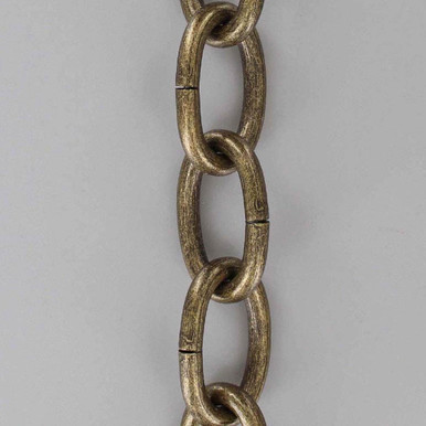 Brass Chain 1 Oval Links 9025 - Lampspares UK