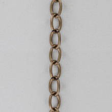 5/16in. Brass Cylinder Pull Chain Ornament Includes #6 Beaded Chain  Coupling - Unfinished Brass