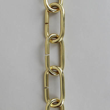 Brass Chain 1 Oval Links 9025 - Lampspares UK