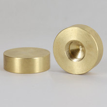 Antrader Brass Lamp Finials Caps – 2-Pack Decorative Finials Fits 3/8" & 1/4-27 Threads, 0.8 Inch Diameter For Table & Floor Lampshades