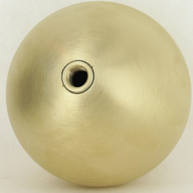 Large Burnished Brass Ball with Riser