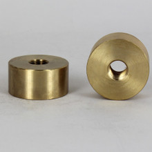 4-Brass Polish Lamp Spacer Necks 1.5 base x .75 top x1 high for 1/8 ip  hole