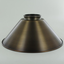 8 Dia., Cone-Shape Metal Lamp Shade with 2-1/4 fitter, White Enamel Finish  08361W