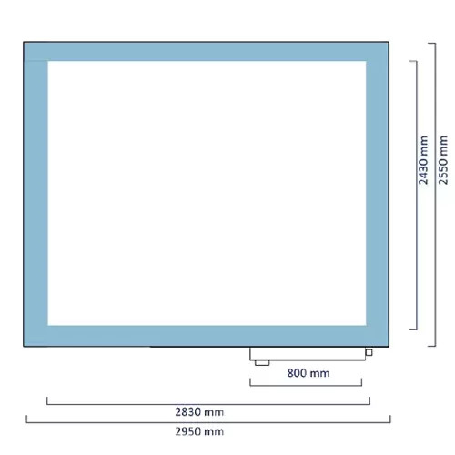 Cool Room Kit 295x255x215cm, DIY, modular, walk in, Misa M-5D20-C