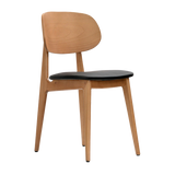 Ban Chair Vinyl Seat Oak