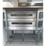 USED Moretti Forni Double Deck S120 Pizza Oven on Stand