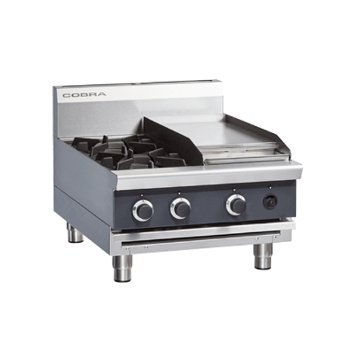 Cobra C6C-B Benchtop 2 Burner Griddle Gas Cooktop Cobra C6C-B Benchtop 2 Burner Griddle Gas Cooktop